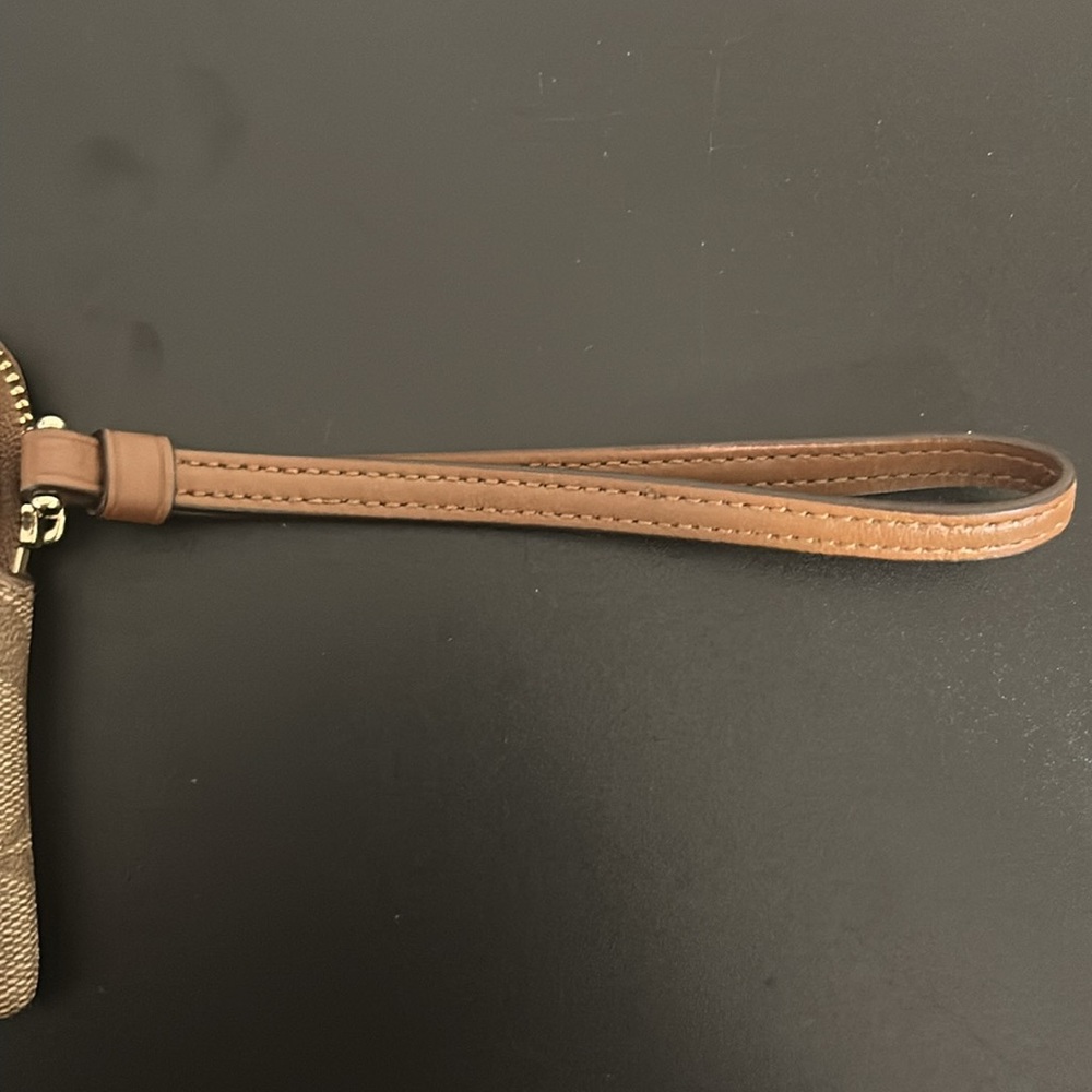 Coach Brown/Tan “C” Themed Wristlet - Picture 12 of 12
